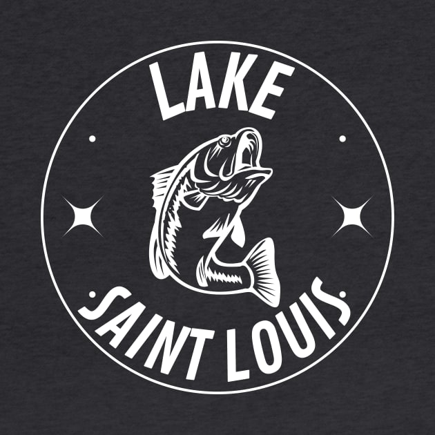 Lake Saint Louis Fish in Circle by Harbor Bend Designs